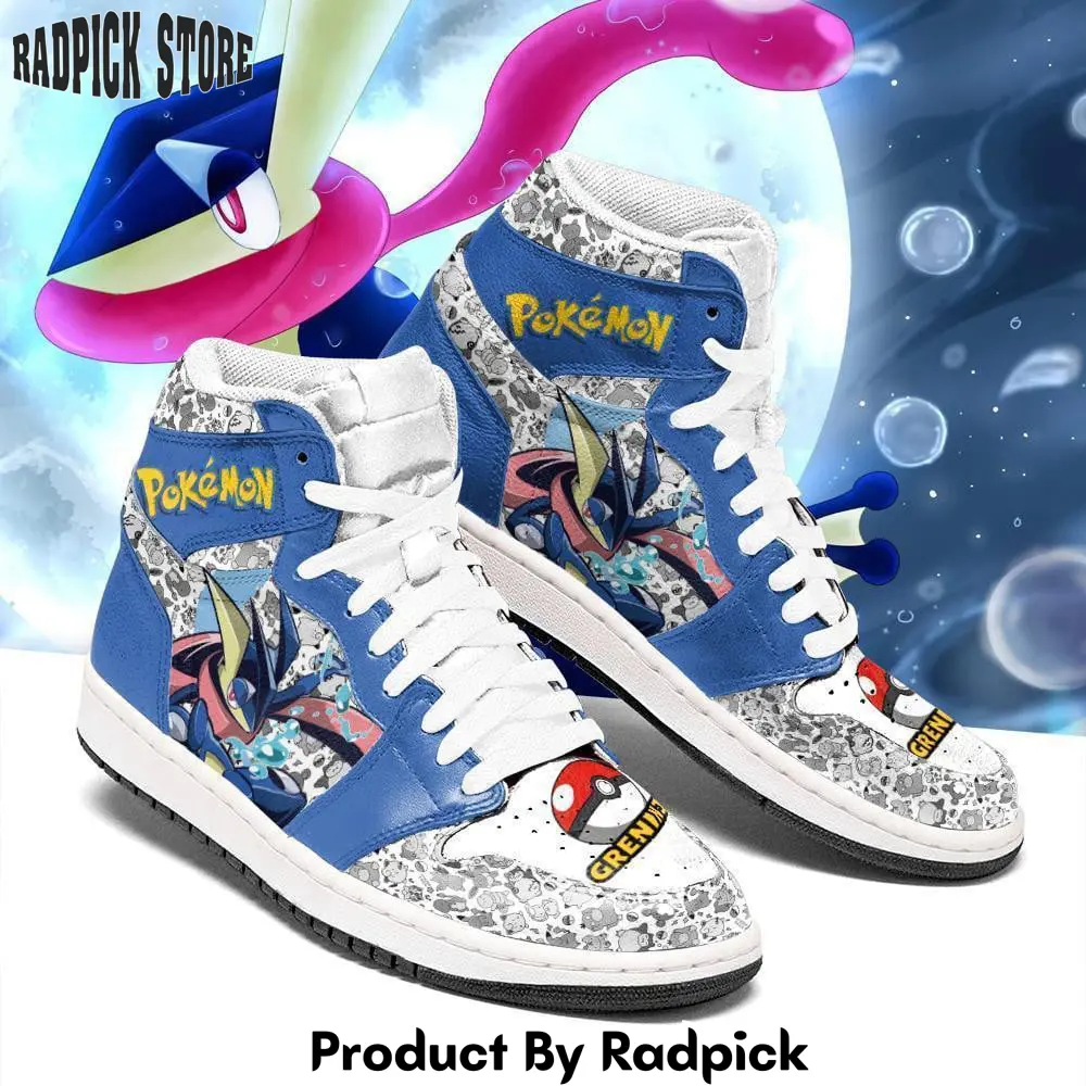 Greninja air jordan high top sneakers anime pt04  rp0243789